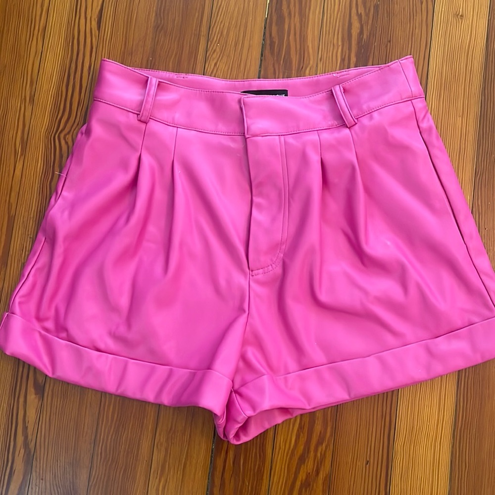 Generation Love size small pink faux leather shorts.  Excellent condition.